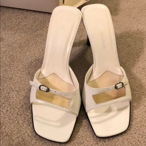 WHITE ENZO ANGIOLINI HEELS
